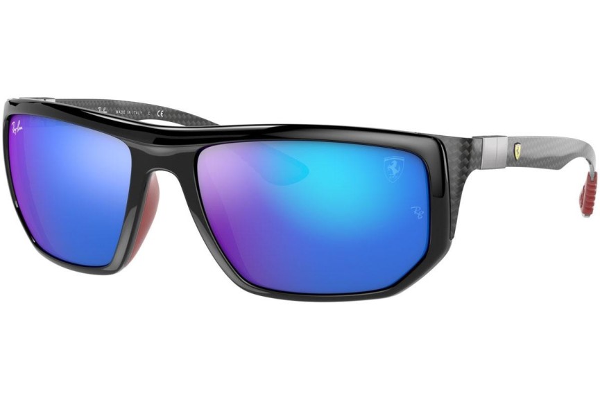 Okulary przeciwsłoneczne Ray-Ban Scuderia Ferrari Collection RB8361M F60155 Prostokątne Czarne