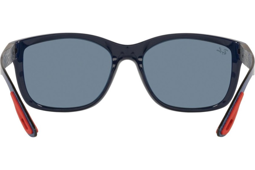 Okulary przeciwsłoneczne Ray-Ban Scuderia Ferrari Collection RB8356M F62180 Prostokątne Niebieskie