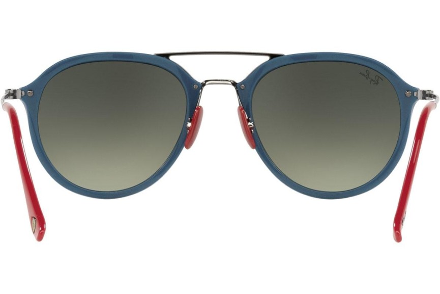 Okulary przeciwsłoneczne Ray-Ban RB4369M F66971 Pilotki (Aviator) Niebieskie