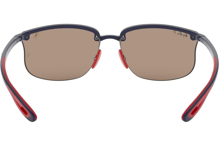 Okulary przeciwsłoneczne Ray-Ban RB4322M F606H0 Polarized Prostokątne Niebieskie