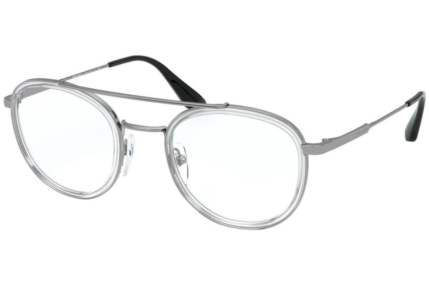 Okulary korekcyjne Prada PR66XV 07A1O1 Okrągłe Srebrne
