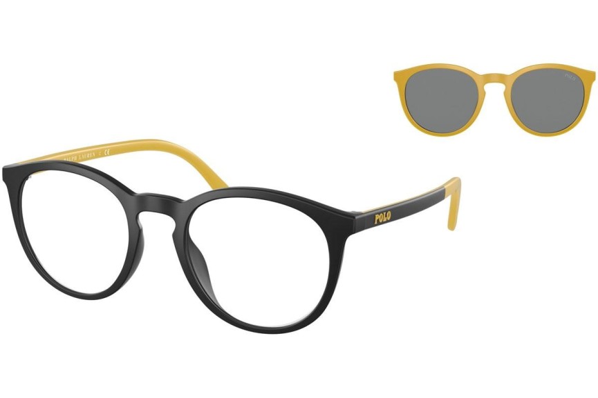 Okulary korekcyjne Polo Ralph Lauren PH4183U 537587 Okrągłe Czarne