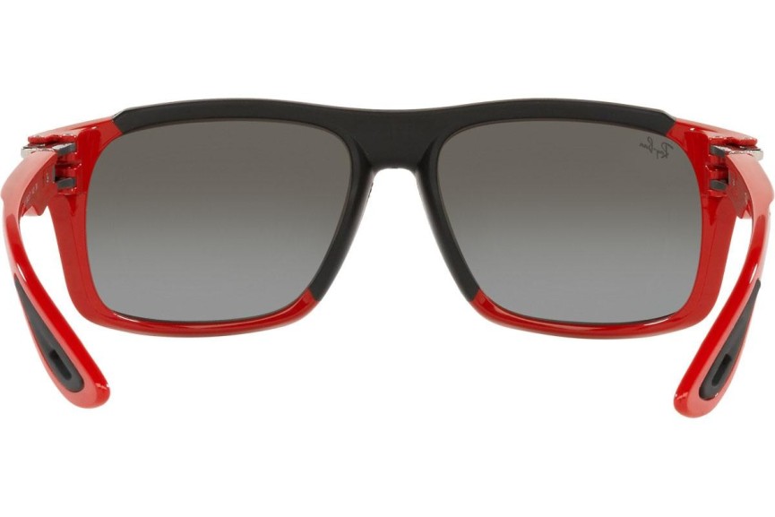 Okulary przeciwsłoneczne Ray-Ban RB4364M F6236G Prostokątne Czerwone