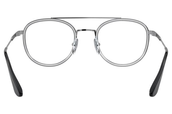 Okulary korekcyjne Prada PR66XV 07A1O1 Okrągłe Srebrne