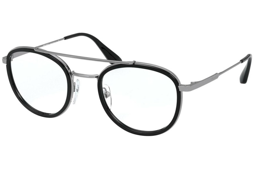 Okulary korekcyjne Prada PR66XV M4Y1O1 Okrągłe Czarne