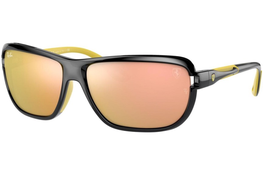 Okulary przeciwsłoneczne Ray-Ban RB4365M F6572Y Prostokątne Czarne