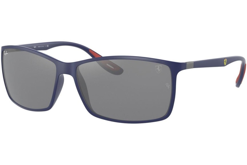 Okulary przeciwsłoneczne Ray-Ban RB4179M F6046G Prostokątne Niebieskie