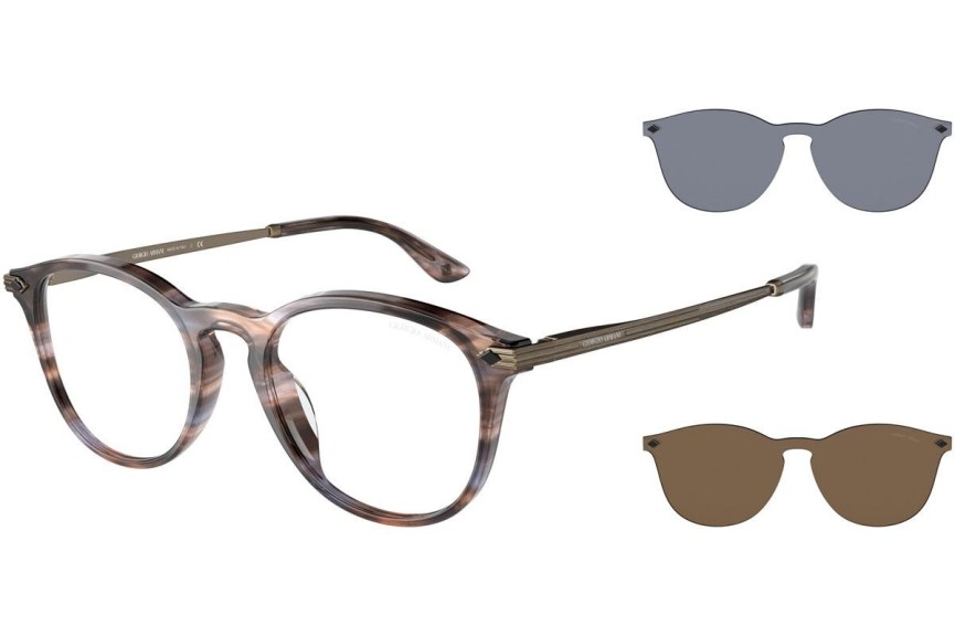 Okulary korekcyjne Giorgio Armani AR8159U 59381W Okrągłe Wielokolorowe