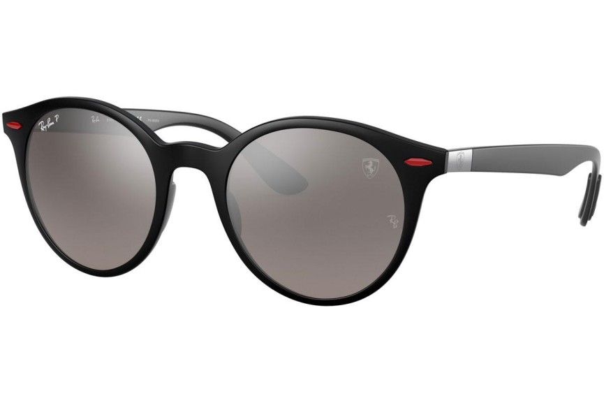 Okulary przeciwsłoneczne Ray-Ban RB4296M F6525J Polarized Okrągłe Czarne