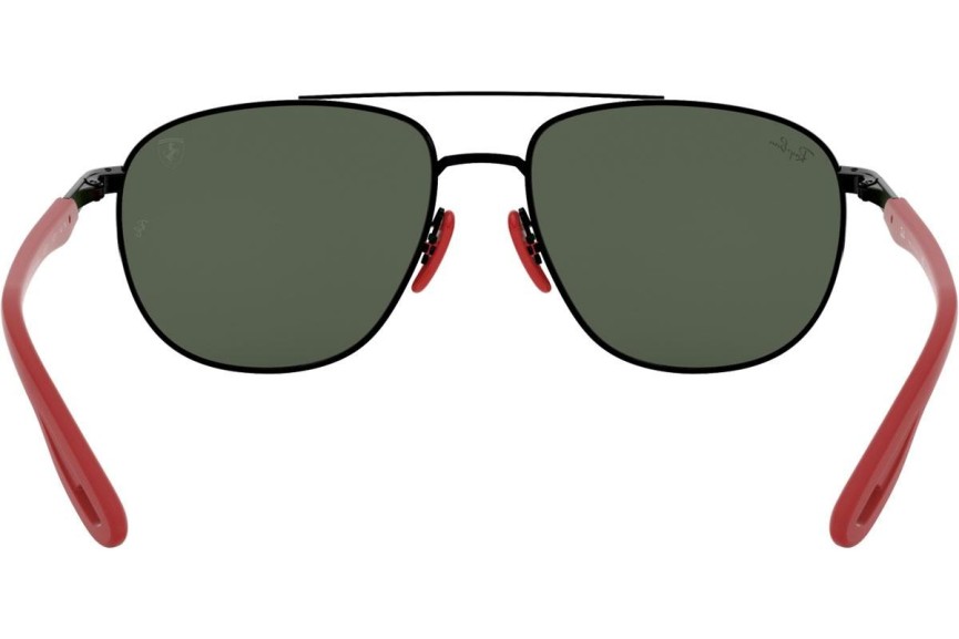 Okulary przeciwsłoneczne Ray-Ban Scuderia Ferrari Collection RB3659M F02871 Pilotki (Aviator) Czarne