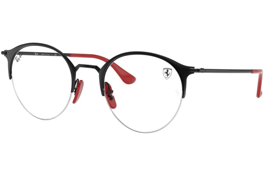 Okulary korekcyjne Ray-Ban Scuderia Ferrari Collection RX3578VM F041 Okrągłe Czarne