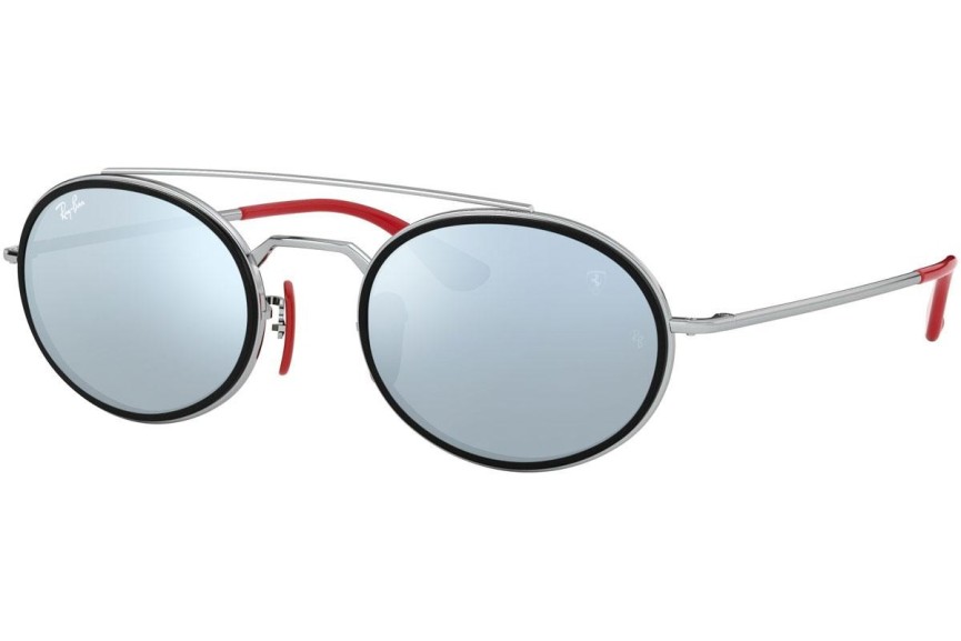 Okulary przeciwsłoneczne Ray-Ban RB3847M F03130 Owalne Srebrne