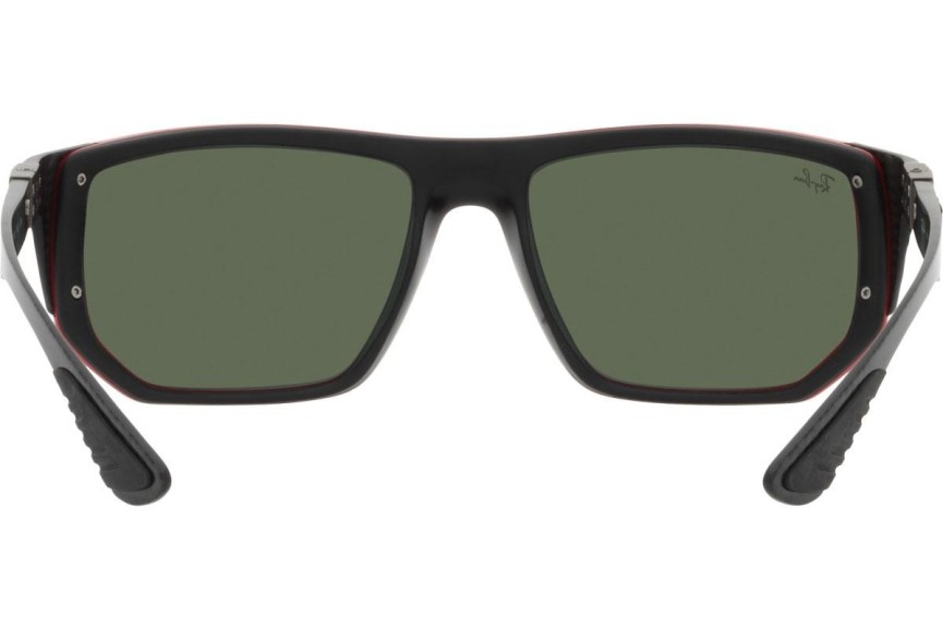 Okulary przeciwsłoneczne Ray-Ban Scuderia Ferrari Collection RB8361M F62371 Prostokątne Czerwone