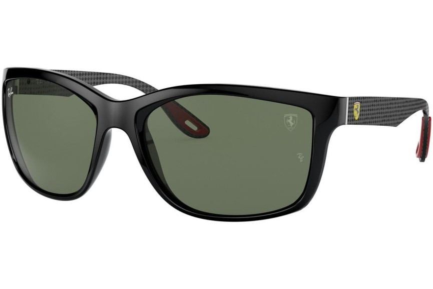 Okulary przeciwsłoneczne Ray-Ban Scuderia Ferrari Collection RB8356M F63271 Prostokątne Czarne