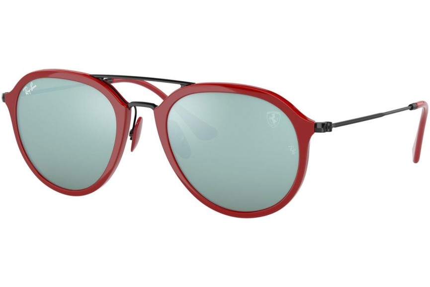 Okulary przeciwsłoneczne Ray-Ban RB4369M F62330 Pilotki (Aviator) Czerwone