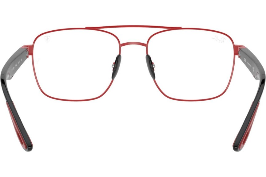 Okulary korekcyjne Ray-Ban Scuderia Ferrari Collection RX6467M F047 Kwadratowe Czerwone