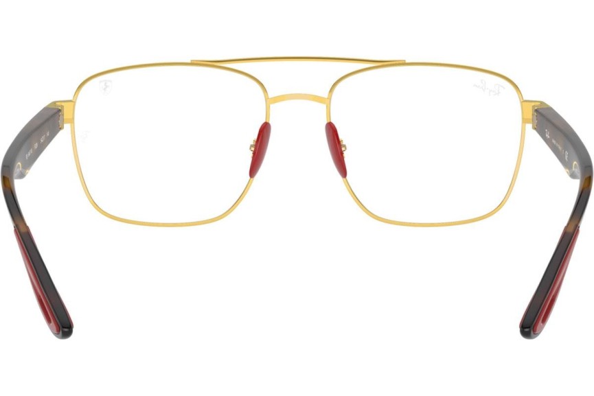 Okulary korekcyjne Ray-Ban Scuderia Ferrari Collection RX6467M F029 Kwadratowe Złote
