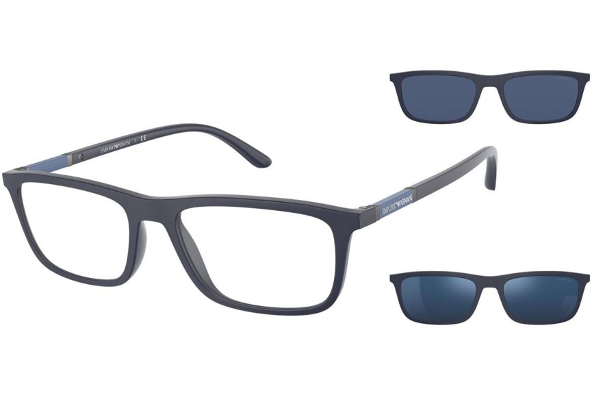 Okulary korekcyjne Emporio Armani EA4160 57591W Prostokątne Niebieskie