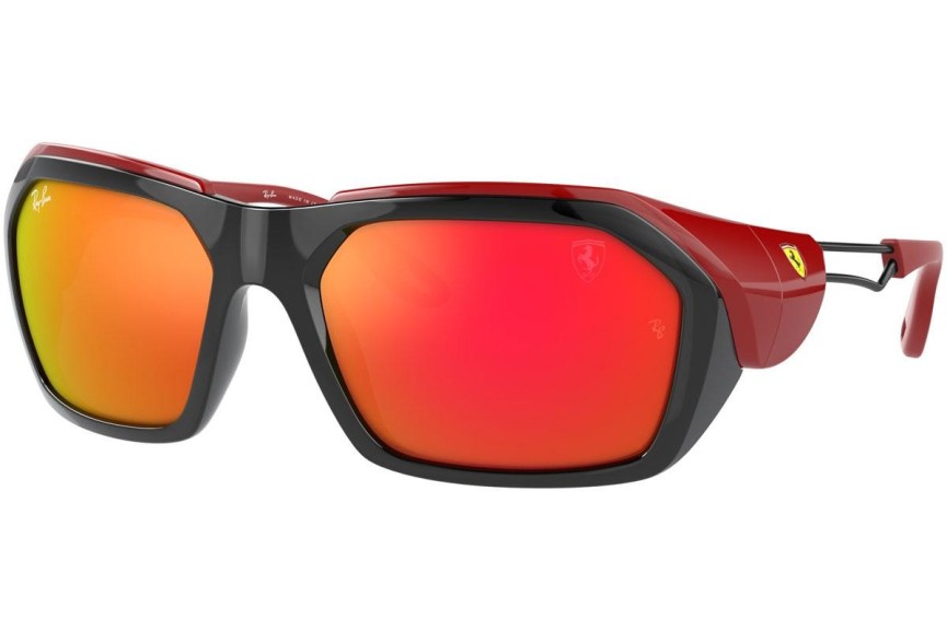 Okulary przeciwsłoneczne Ray-Ban RB4367M F6016Q Prostokątne Czarne