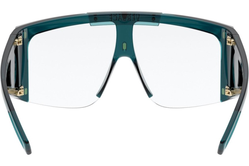 Okulary przeciwsłoneczne Versace Medusa Icon Shield VE4393 53351W Pojedyncze | Shield Niebieskie