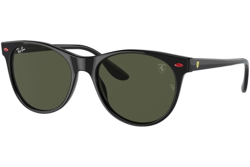 Okulary przeciwsłoneczne Ray-Ban Scuderia Ferrari Collection RB2202M F60131 Okrągłe Czarne