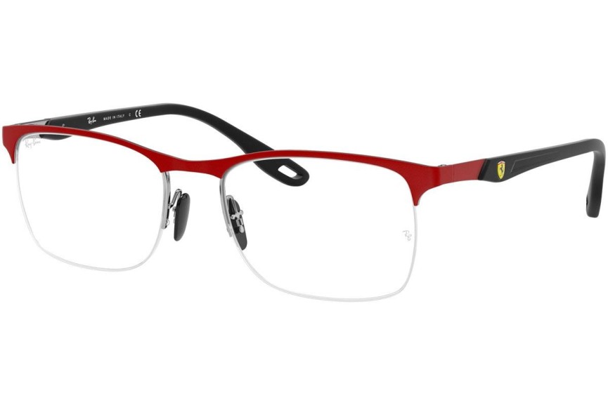 Okulary korekcyjne Ray-Ban Scuderia Ferrari Collection RX8416M F045 Prostokątne Czerwone