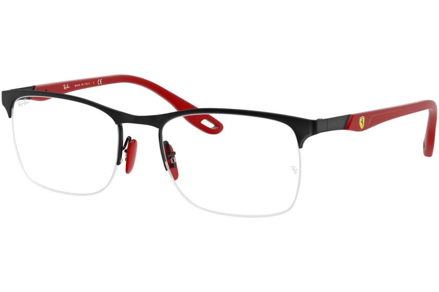Okulary korekcyjne Ray-Ban Scuderia Ferrari Collection RX8416M F041 Prostokątne Czarne
