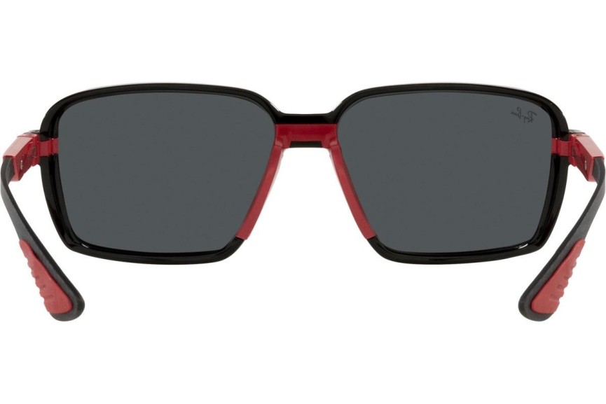 Okulary przeciwsłoneczne Ray-Ban Scuderia Ferrari Collection RB8360M F60187 Prostokątne Czarne