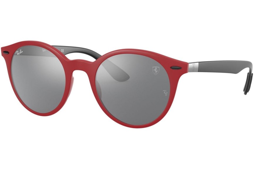 Okulary przeciwsłoneczne Ray-Ban RB4296M F6536G Okrągłe Czerwone
