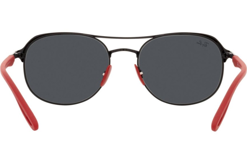Okulary przeciwsłoneczne Ray-Ban Scuderia Ferrari Collection RB3685M F04187 Pilotki (Aviator) Czarne