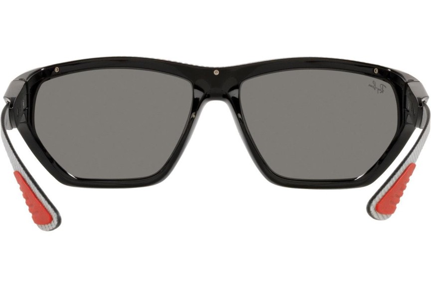 Okulary przeciwsłoneczne Ray-Ban Scuderia Ferrari Collection RB8359M F6626G Prostokątne Czarne