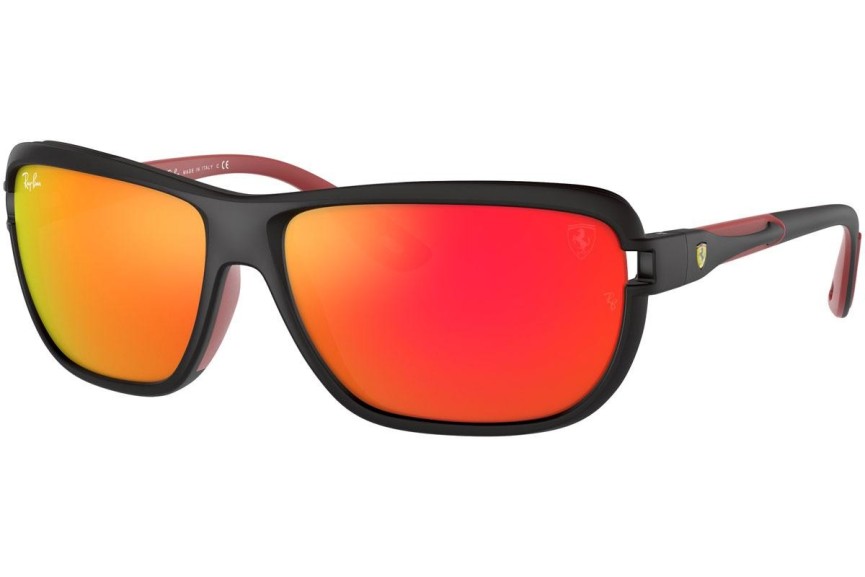 Okulary przeciwsłoneczne Ray-Ban RB4365M F6026Q Prostokątne Czarne