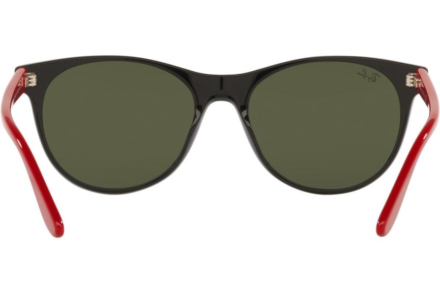 Okulary przeciwsłoneczne Ray-Ban Scuderia Ferrari Collection RB2202M F64430 Okrągłe Czarne