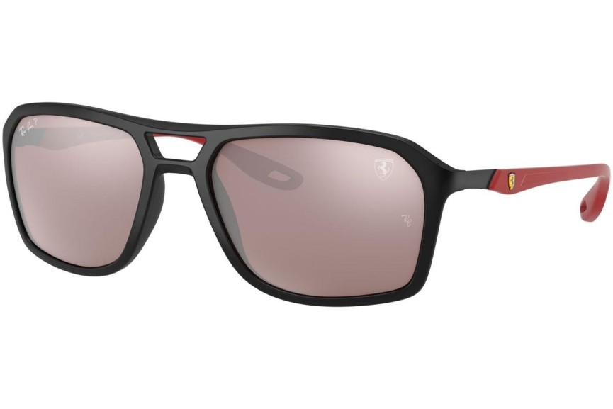 Okulary przeciwsłoneczne Ray-Ban RB4329M F602H2 Polarized Prostokątne Czarne