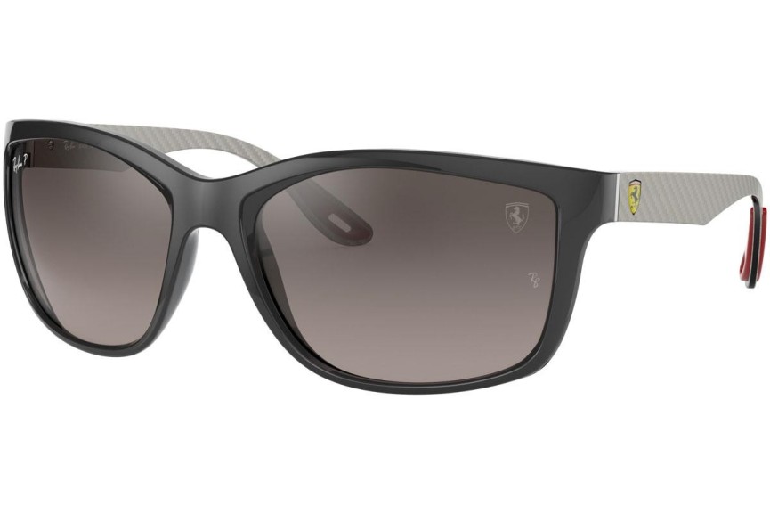 Okulary przeciwsłoneczne Ray-Ban Chromance Collection RB8356M F6565J Polarized Prostokątne Szare