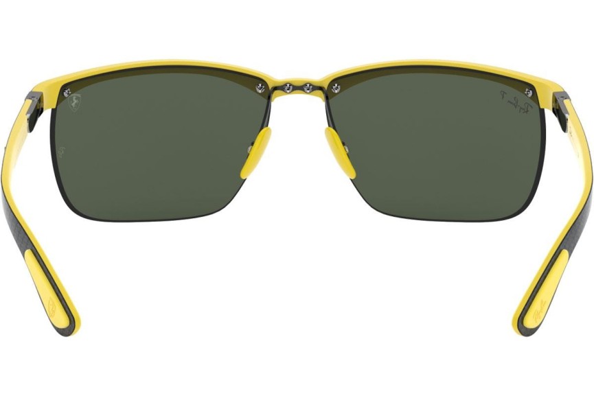 Okulary przeciwsłoneczne Ray-Ban Scuderia Ferrari Collection RB8324M F05271 Prostokątne Brązowe