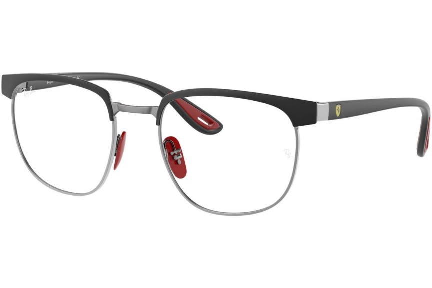 Okulary korekcyjne Ray-Ban Scuderia Ferrari Collection RX3698VM F073 Okrągłe Czarne