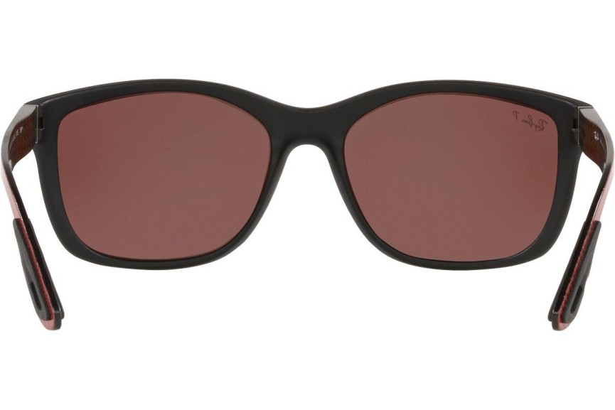 Okulary przeciwsłoneczne Ray-Ban Chromance Collection RB8356M F647H2 Polarized Prostokątne Czarne