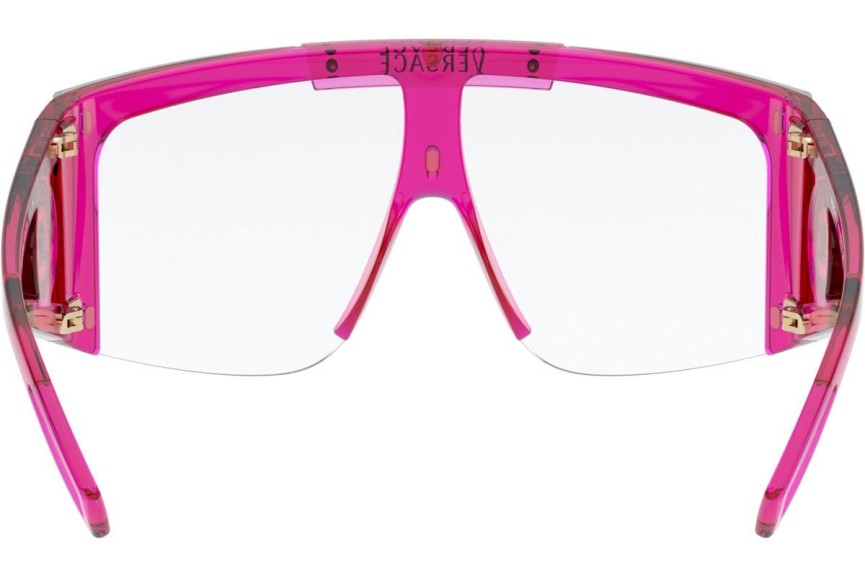Okulary przeciwsłoneczne Versace Medusa Icon Shield VE4393 53341W Pojedyncze | Shield Różowe