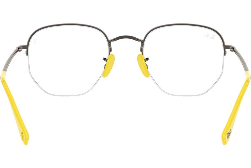 Okulary korekcyjne Ray-Ban Scuderia Ferrari Collection RX6448M F030 Kwadratowe Srebrne