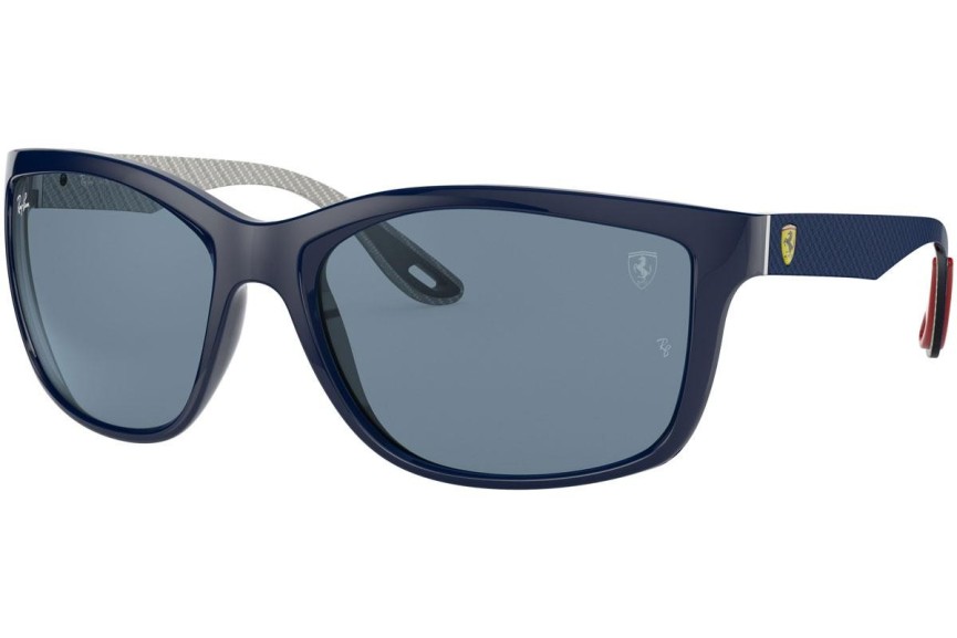 Okulary przeciwsłoneczne Ray-Ban Scuderia Ferrari Collection RB8356M F62180 Prostokątne Niebieskie