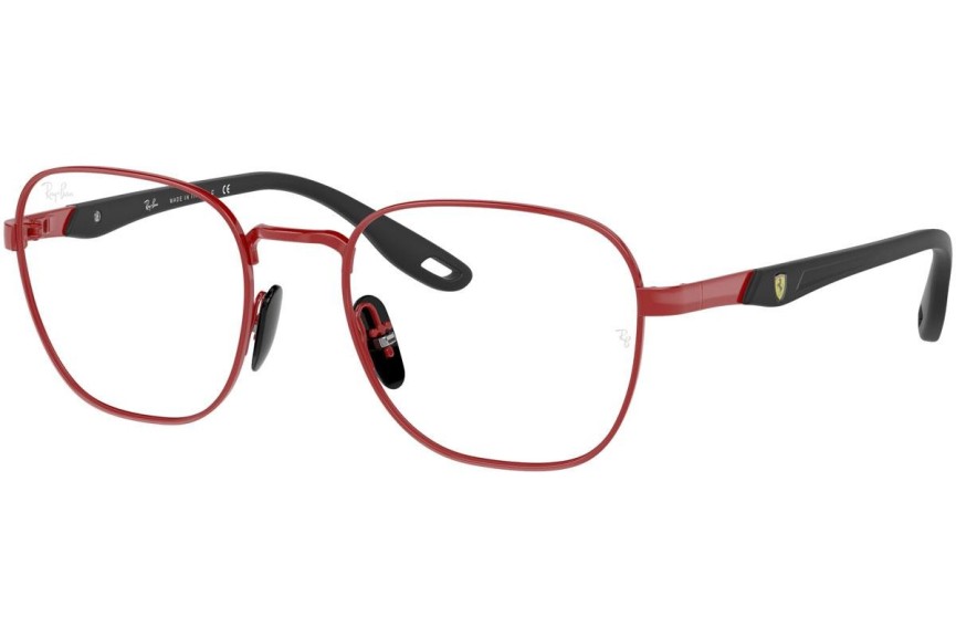 Okulary korekcyjne Ray-Ban Scuderia Ferrari Collection RX6484M F047 Kwadratowe Czerwone