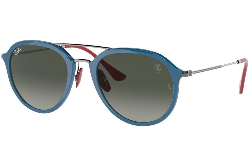 Okulary przeciwsłoneczne Ray-Ban RB4369M F66971 Pilotki (Aviator) Niebieskie