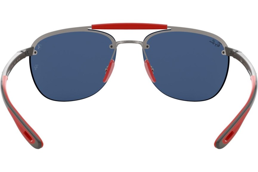 Okulary przeciwsłoneczne Ray-Ban Scuderia Ferrari Collection RB3662M F03780 Pilotki (Aviator) Srebrne