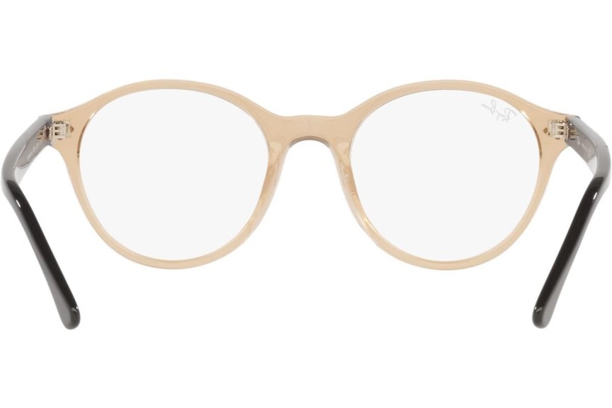 Okulary korekcyjne Ray-Ban Scuderia Ferrari Collection RX5404M F666 Okrągłe Brązowe