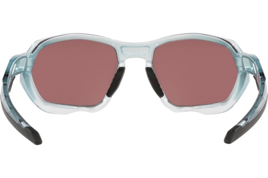 Okulary przeciwsłoneczne Oakley Plazma OO9019 901915 Polarized Prostokątne Niebieskie