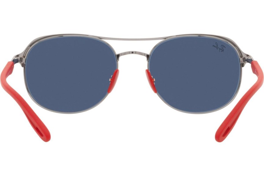 Okulary przeciwsłoneczne Ray-Ban Scuderia Ferrari Collection RB3685M F07180 Pilotki (Aviator) Srebrne