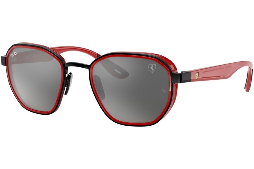 Okulary przeciwsłoneczne Ray-Ban Scuderia Ferrari Collection RB3674M F0026G Kwadratowe Czarne