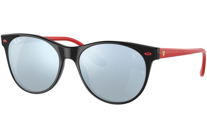 Okulary przeciwsłoneczne Ray-Ban Scuderia Ferrari Collection RB2202M F64430 Okrągłe Czarne