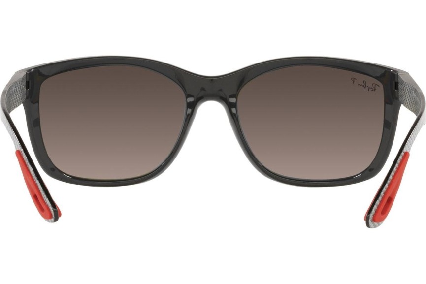 Okulary przeciwsłoneczne Ray-Ban Chromance Collection RB8356M F6565J Polarized Prostokątne Szare